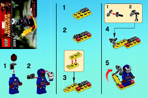 Manual Lego set 30168 Super Heroes Gun mounting system