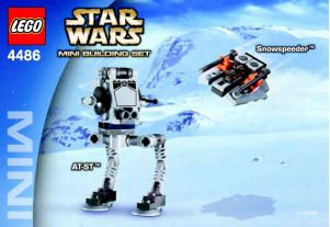 Manual Lego set 4486 Star Wars MINI AT-ST & Snowspeeder