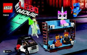Mode d’emploi Lego set 70818 Movie Le canapé à deux étages d'Emmet
