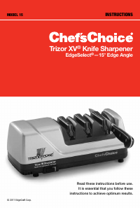 Bruksanvisning Chef'sChoice Trizor XV 15 Knivslip