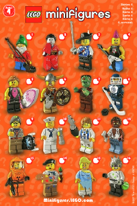 Mode d’emploi Lego set 8804 Collectible Minifigures Série 4