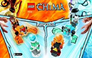 Mode d’emploi Lego set 70156 Chima Le feu contre la glace