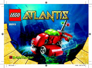 Bruksanvisning Lego set 20013 Atlantis Mikro U-båt