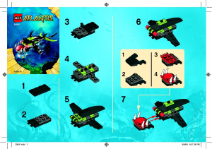 Manual Lego set 30041 Atlantis Piranha