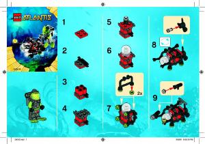 Mode d’emploi Lego set 30042 Atlantis Mini sous-marin