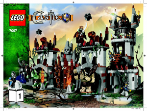 Handleiding Lego set 7097 Castle Bergfort van de trollen