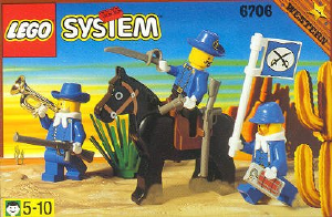 Manual Lego set 6706 Western Colonel Jefferson and his men