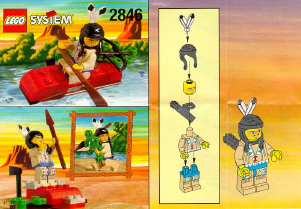 Handleiding Lego set 2846 Western Indiaan met kayak