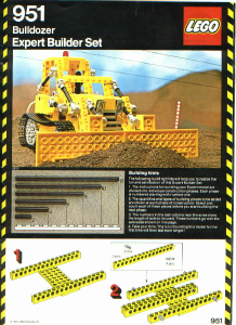Priručnik Lego set 951 Technic Buldožer