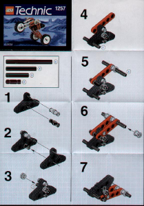 Handleiding Lego set 1257 Technic Trike