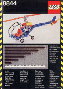 Mode d’emploi Lego set 8844 Technic Hélicoptère