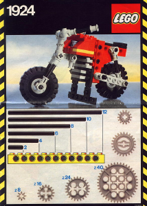 Hướng dẫn sử dụng Lego set 1924 Technic Xe máy