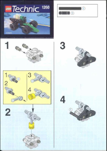 Handleiding Lego set 1260 Technic Auto