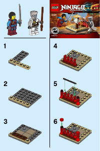 Handleiding Lego set 30425 Ninjago Cru masters trainingsgebied