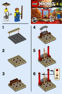 Handleiding Lego set 30424 Ninjago Wu-Cru trainingsdojo