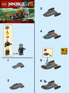 Bedienungsanleitung Lego set 30426 Ninjago Sumpfboot