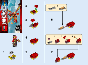 Handleiding Lego set 30422 Ninjago Kais minidraak