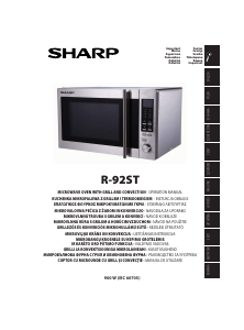 Priročnik Sharp R-92STW Mikrovalovna pečica