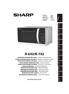 Manual de uso Sharp R-642WW Microondas