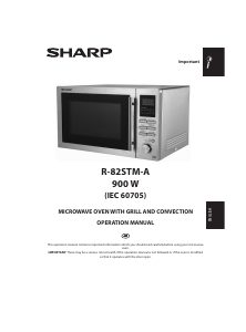 Manual Sharp R-82STMA Microwave