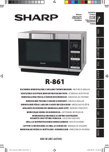 Vadovas Sharp R-861S Mikrobangų krosnelė