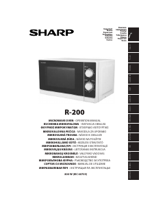 Instrukcja Sharp R-200WW Kuchenka mikrofalowa