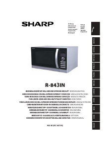 Bruksanvisning Sharp R-843INW Mikrovågsugn