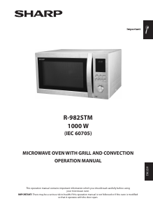 Handleiding Sharp R-982STM Magnetron