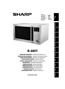 Käyttöohje Sharp R-28STW Mikroaaltouuni
