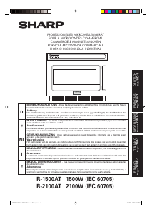 Manual de uso Sharp R-1500AT Microondas