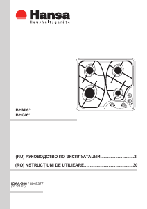 Manual Hansa BHGI63110012 Plită