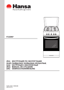 Руководство Hansa FCGW51043 Кухонная плита