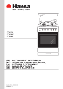 Руководство Hansa FCGW63100 Кухонная плита