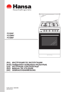 Manual Hansa FCGX62101 Aragaz