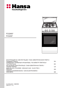 Manual Hansa FCGX52097 Aragaz