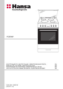 Руководство Hansa FCEW64059 Кухонная плита