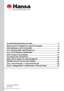 Rokasgrāmata Hansa FCEW64009 Kombinētā plīts