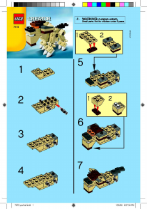 説明書 レゴ set 7872 クリエイター ライオン