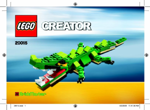 Instrukcja Lego set 20015 Creator Krokodyl