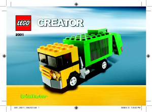 Bruksanvisning Lego set 20011 Creator Tipplastbil