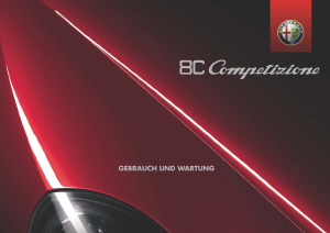 Bedienungsanleitung Alfa Romeo 8C (2013)