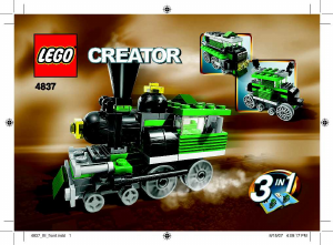 Handleiding Lego set 4837 Creator Minitreinen