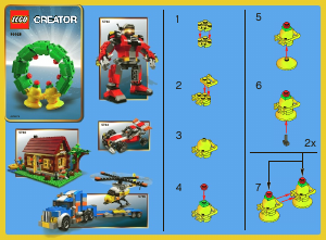 Manual Lego set 30028 Creator Wreath