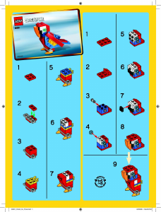 Instrukcja Lego set 30021 Creator Papuga