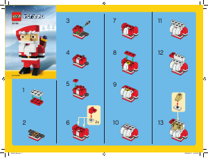 Mode d’emploi Lego set 30182 Creator Père Noël