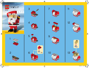 Manual Lego set 30182 Creator Santa