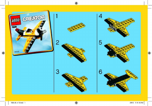 Manual Lego set 7808 Creator Airplane