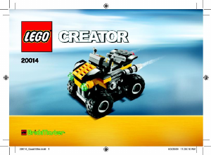 Manual Lego set 20014 Creator Quad bike