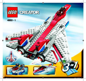 Manual Lego set 4953 Creator Fast flyers