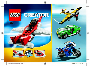 Bedienungsanleitung Lego set 6741 Creator Mini Düsenjet